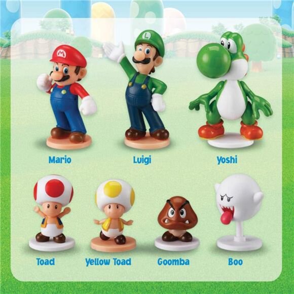 Tabletop Skill and Action Game with Collectible Super Mario Figures (Pack of 1) - Picture 4 of 6